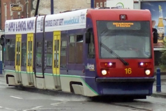 Midland Metro Tram 16 as it originally ran in service